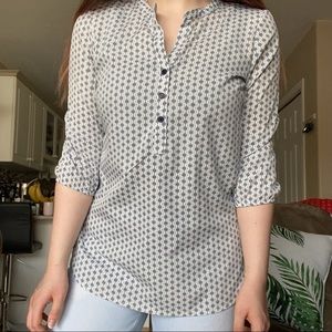2 for 25 💗 Patterned Blouse with Buttons